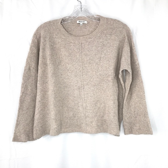 Madewell Sweaters - Madewell Pullover Crop Sweater Knit Cream Blogger